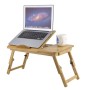 Bambu Katlanır Çalışma ve Laptop Masası