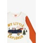 Koton Erkek Bebek Ekru Ekru Bebek Islemeli T-Shirt 0KMB18107ZK