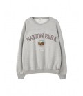 Pull & Bear Gri Oversize Legend Yazılı Sweatshirt 5596/352/811