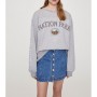 Pull & Bear Gri Oversize Legend Yazılı Sweatshirt 5596/352/811