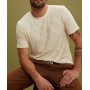 Defacto Erkek Bej Basic T-Shirt K2066AZ.19SP.BG415