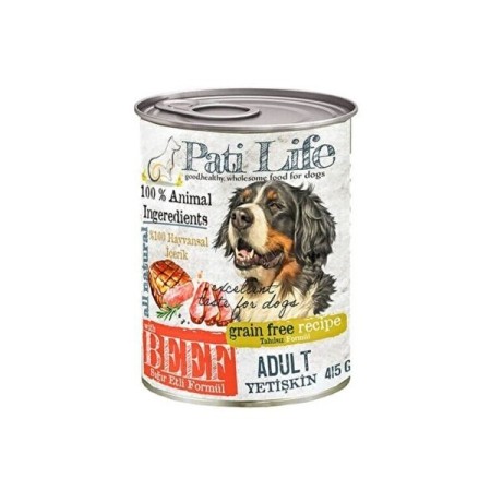 Pati Life Tahılsız Biftekli 415 gr Yetişkin Köpek Maması