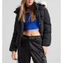 Bershka Kadın Suni Kürk Kapüşonlu Naylon Şişme Ceket 6573/551/800