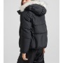 Bershka Kadın Suni Kürk Kapüşonlu Naylon Şişme Ceket 6573/551/800