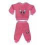 Unisex Çocuk Pelüş Pijama Takımı