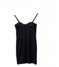 H.M Kadın Siyah Yanları Transparan Kısa Elbise