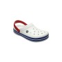 Crocs Beyaz Unisex Crocband Kenarı Lacivert Beyaz Çizgili Terlik 11016