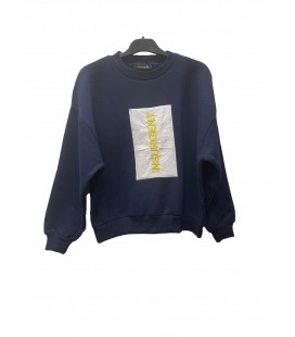 İndigo Blue New Short Kadın Lacivert Sweatshirt