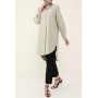 Refka Kadın Beyaz Arkası Baskılı Poplin Tunik 1855766