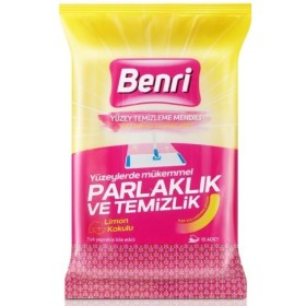 Benri Yüzey Temizleme Mendili 15'li