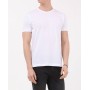 Ramsey Beyaz Düz Bisiklet Yaka %100 Pamuk T-shirt  TSH-542