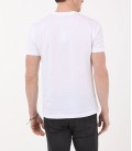 Ramsey Beyaz Düz Bisiklet Yaka %100 Pamuk T-shirt  TSH-542