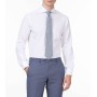 Ramsey GM-2572 Beyaz Desenli Regular Fit Dokuma Klasik %100 Pamuk Erkek Gömlek