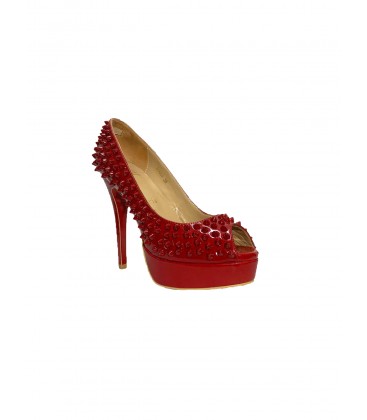 Christian Louboutin Kadın Kırmızı Topuklu Ayakkabı