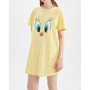 Defacto Fall In Love Relax Fit Looney Tunes Lisanslı Bisiklet Yaka Pamuklu Gecelik X4670AZ22SM