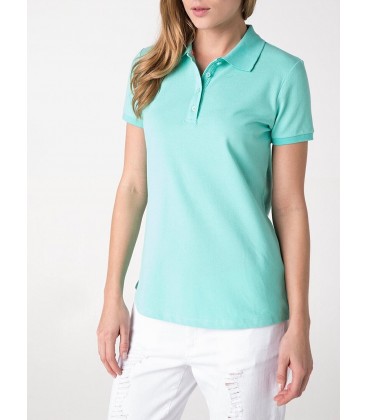 Defacto Kadın Yeşil Basic Polo Yaka T-Shirt E9424AZ