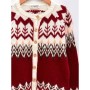 LC Waikiki Bisiklet Yaka Desenli Uzun Kollu Kız Çocuk Triko Hırka - W1CE23Z4-MJD