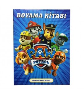 Paw Patrol Boyama Kitabı - Sticker + Maske Hediyeli
