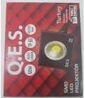 QES 220v 50watt Led Projektör Metal Reflektör Ve Metal Kasa Siyah Beyaz Işık