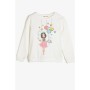 Koton Kız Çocuk Ekru Sweatshirt  0KKG17876AK