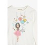 Koton Kız Çocuk Ekru Sweatshirt  0KKG17876AK