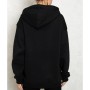 5İn1 Canpolat Kadın Siyah Kapşonlu Boyfriend Sweatshirt FW-SWT00251