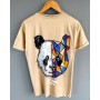 Panda Desenli Turuncu T-Shirt