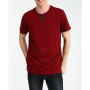 Collezione Bordo Bisiklet Yaka Yaka Baskı Detaylı Kısa Kollu Erkek Tshirt EGB1400006A15