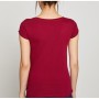 Koton Kadın Bordo T-Shirt 8YAL11395OK