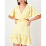 TRENDYOLMİLLA Sarı Bel Dekolteli Elbise TPRSS19UT0135