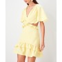 TRENDYOLMİLLA Sarı Bel Dekolteli Elbise TPRSS19UT0135
