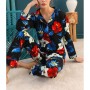 Siyah İnci Pamuklu Likralı Düğmeli Biyeli Pijama Takım 21274053