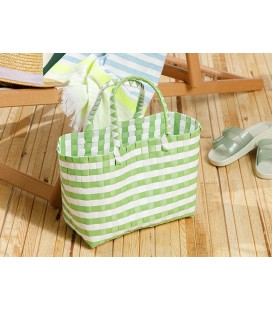 English Home Hand Bag Çanta 28.5 X 14.5 X 22 Beyaz - Yeşil