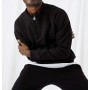 Gothamvibes Erkek Siyah Fermuarlı Oversize Sweatshirt