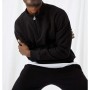 Gothamvibes Erkek Siyah Fermuarlı Oversize Sweatshirt