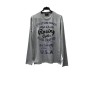 Trender Bisiklet Yaka Gri Erkek Sweatshirt