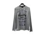 Trender Bisiklet Yaka Gri Erkek Sweatshirt