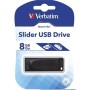 Verbatim 8GB Slider Siyah Usb Bellek 98695