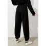 Kadın Siyah Comfort Fit Eşofman Altı