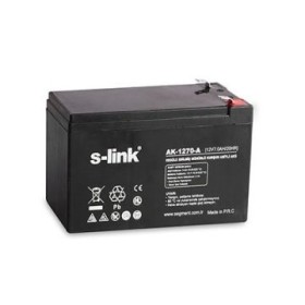 S-link AK-1270-A 12V 7Ah 20HR Şarj Edilebilir Kuru Akü