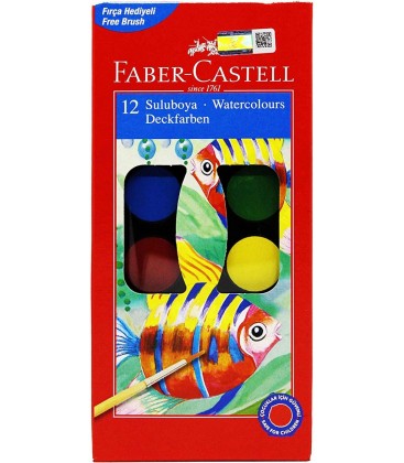 Faber Castell Suluboya Küçük Boy 12 Renk
