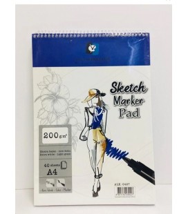 Schoellershammer Sketch-marker Pad 200 Gr A4 40.lı Spiralli