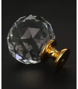 bablife Kristal Düğme Altın 30mm