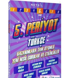 Netbil 5. Sınıf Periyot Türkçe Etkinlikli Soru Bankası