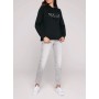 Soccx Kadın Siyah Kapüşonlu Sweatshirt  SP2300-3554-44