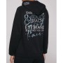 Soccx Kadın Siyah Kapüşonlu Sweatshirt SO2303-3737-22