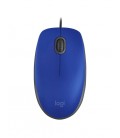 logitech M110 Optik USB Kablolu Mouse - Mavi