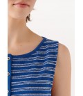 Mavi Kadın Çizgili Mavi Elbise Regular Fit / Normal Kesim 1310083-82043