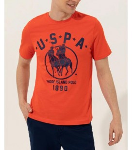 U.S. Polo Assn. Kadın Erkek Kırmızı Bisiklet Yaka T-Shirt G081GL011.000.1358311.VR213