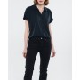 Mavi Lux Touch Siyah Modal Gömlek Loose Fit / Bol Rahat Kesim 168081-900